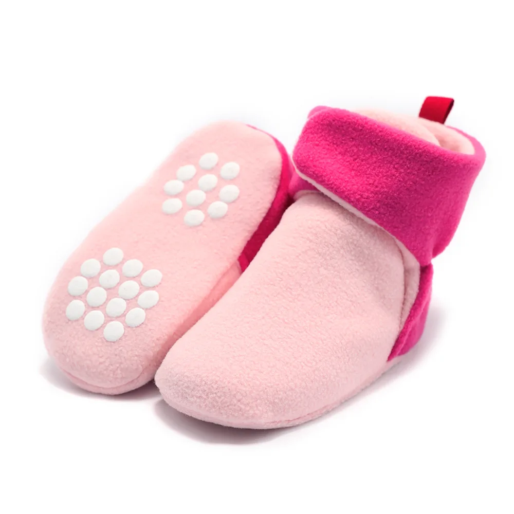 Домашние прогулочные ботинки унисекс для малышей, классические зимние супер теплые ботинки для новорожденных, мягкие ботинки для малышей