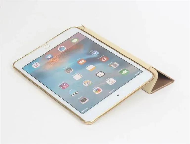 Tri-складываемый чехол для iPad 2/3/4, блеск мягкий силиконовый ультратонкий Магнитный Флип Стенд Авто Режим сна/Пробуждение Смарт-Обложка для планшета