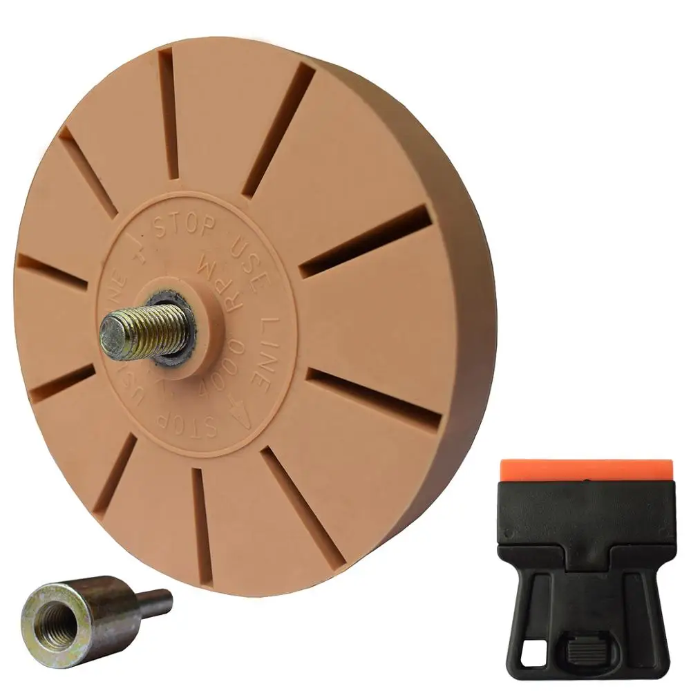

Practical 3.5 Inch Rubber Eraser Wheel For Car Glue Adhesive Sticker Pinstripe Decal Graphic Auto Repair Paint Tools Kit E23+E19