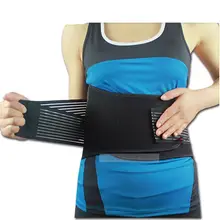 Поясничного эластичный Поясничные бандажи Пояс бандажа талии Обувь с дышащей сеткой шесть Пружины Поддержка Защита Назад пояс