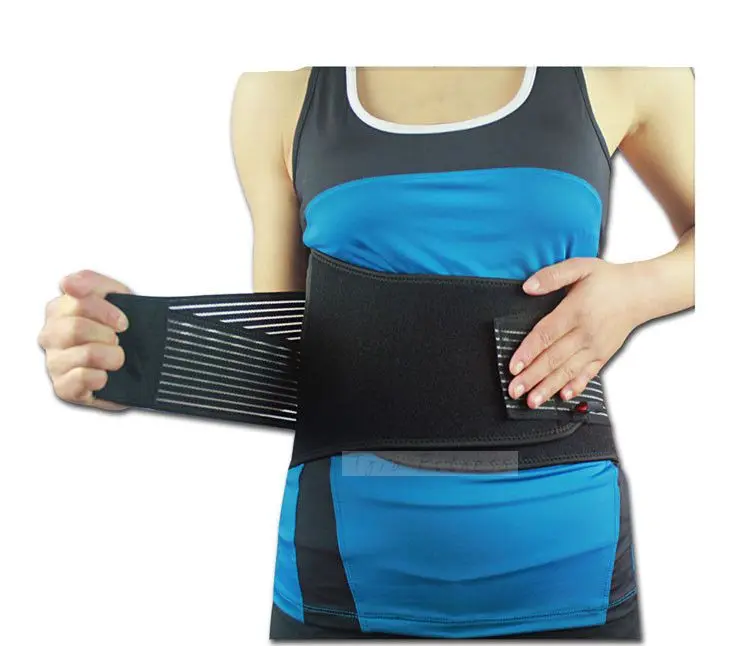 Lumbar Elastic Back Support Belt Brace Waist Breathable Mesh Six