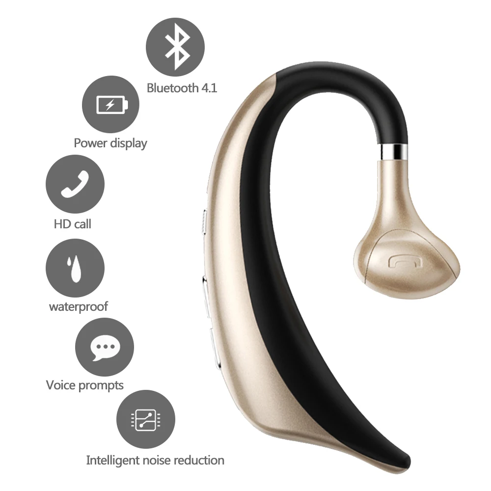 AMTERBEST Bluetooth наушники Беспроводная гарнитура Наушники вкладыши с шумоподавлением