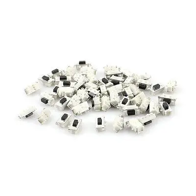 50 Pcs 7mm x 3.5mm SPST 2 Pins Momentary Push Button SMD SMT Tactile Tact Switch