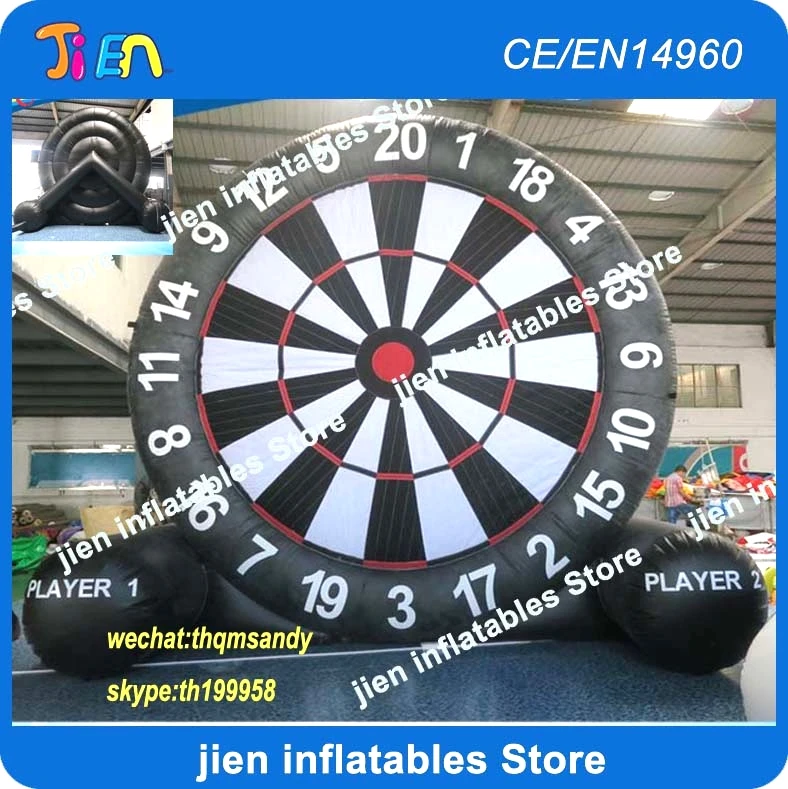 free air shipping to door,17ft giant Inflatable ball Soccer Dart Board