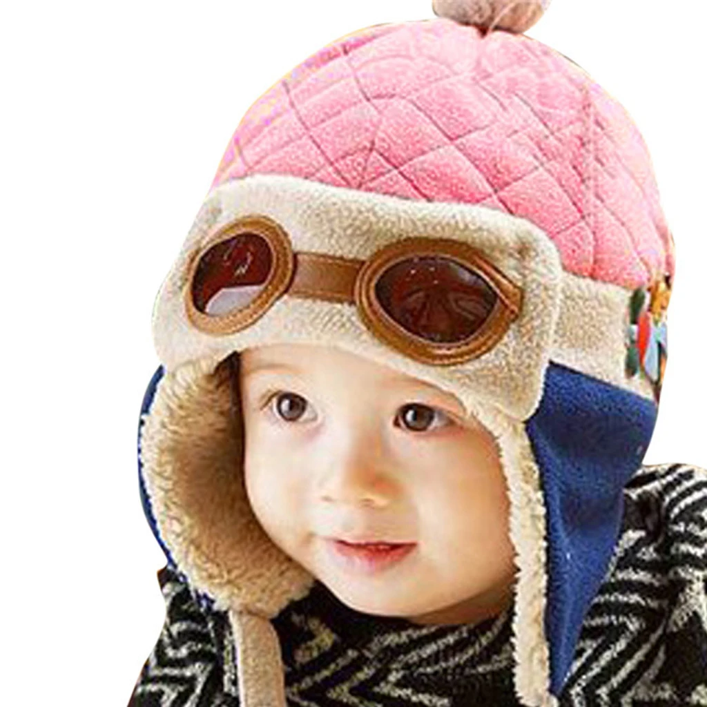 12 Months to 4 Years Baby Winter Hat Cool Boy Girl Kids Aviator Warm Cap Beanie