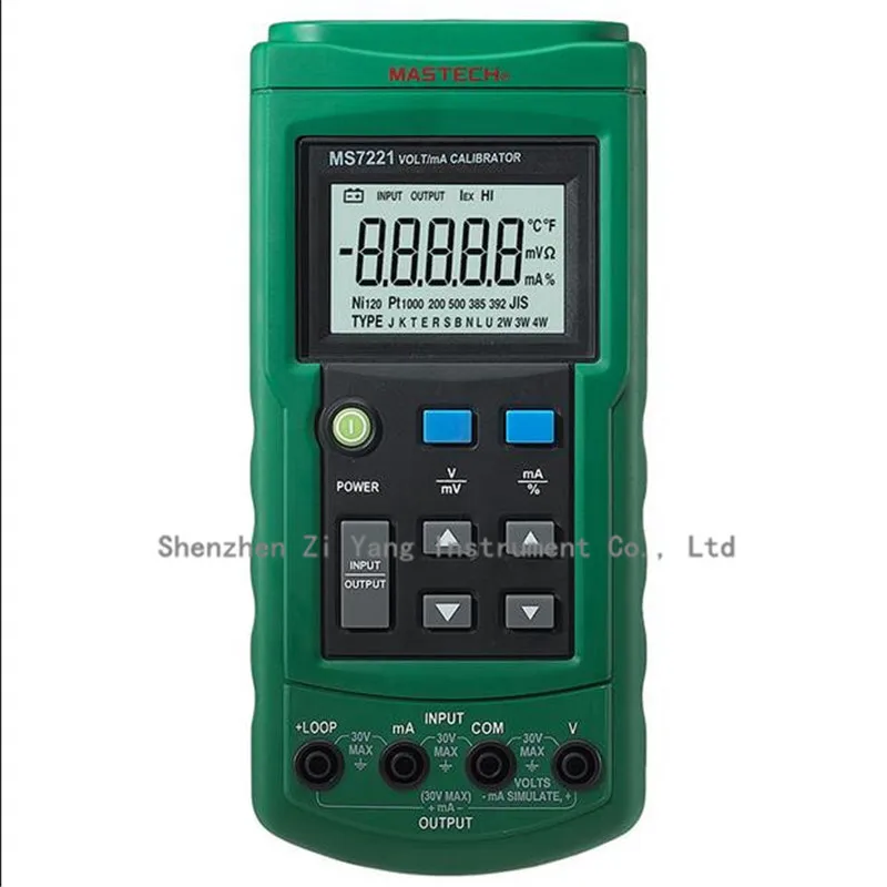 

Mastech MS7221 Volt/mA Voltage Current Calibrator Source/Output Step DC 0-10V 0-24mA Tester Meter