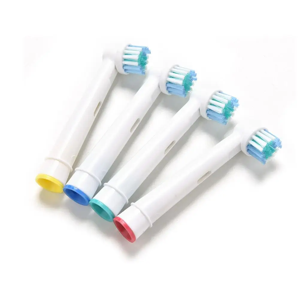 4 шт./компл. универсальный Электрический Зубная щётка головки костюм Замена мягкой 4 цвета для насадка для зубной щетки для гигиены полости рта
