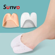 Sunvo силиконовая вальгусная деформация ортопедические стельки для пальцев ног разделитель пальцев ног корректирующая Подушка на пятке стопы применяется к бунонии Вставки колодки