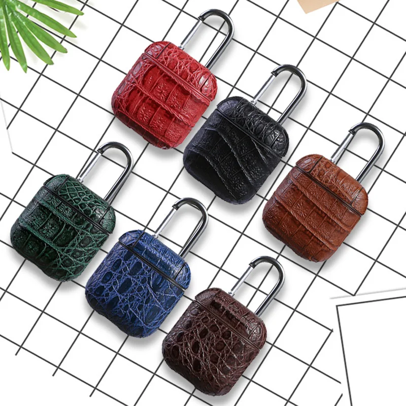 

Business Luxury Leather Earphone Case For Apple AirPods Earphone Protective Cover for Airpods Charging Box Earphone Accessories