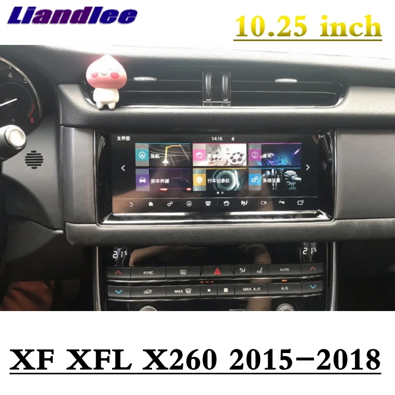 Для Juguar XF XFL X260- Liandlee Автомобильный мультимедийный NAVI 10,25 'экран gps wifi Аудио CarPlay адаптер Радио Навигация