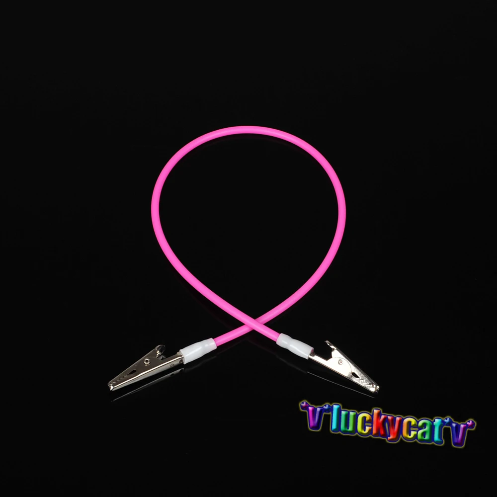 2pcs Dental Bib Clips Flexible Chain Silicone Patient Crocodile Clip 5