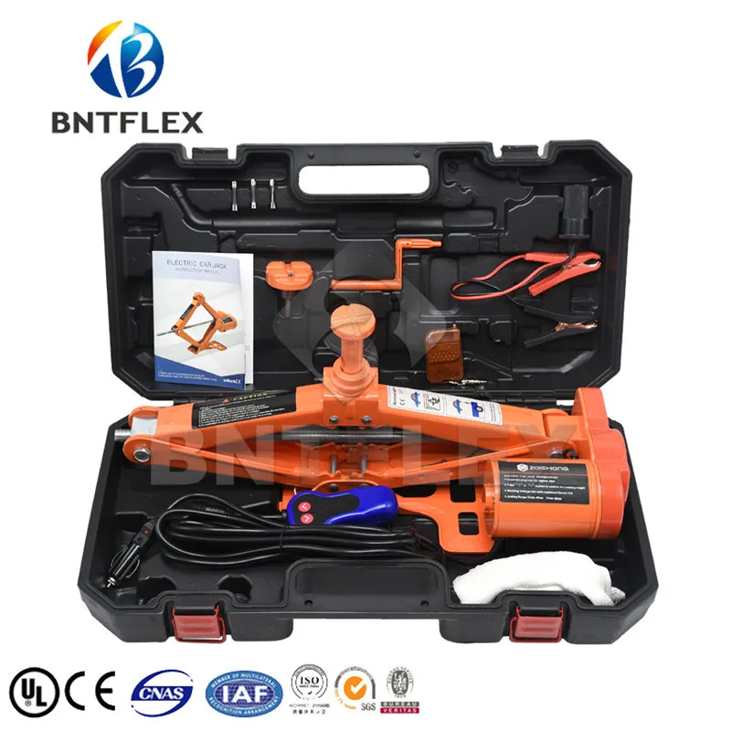 Portable 12V Car Jack 3Ton Electric Jack Auto Lift Scissor Jack Lifting