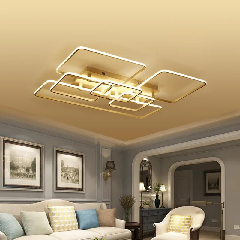 

Modern LED Ceiling Light Fixtures For Living Room Indoor House Lamp With Remote Control Home Bedroom Lustre Lamparas De Techo