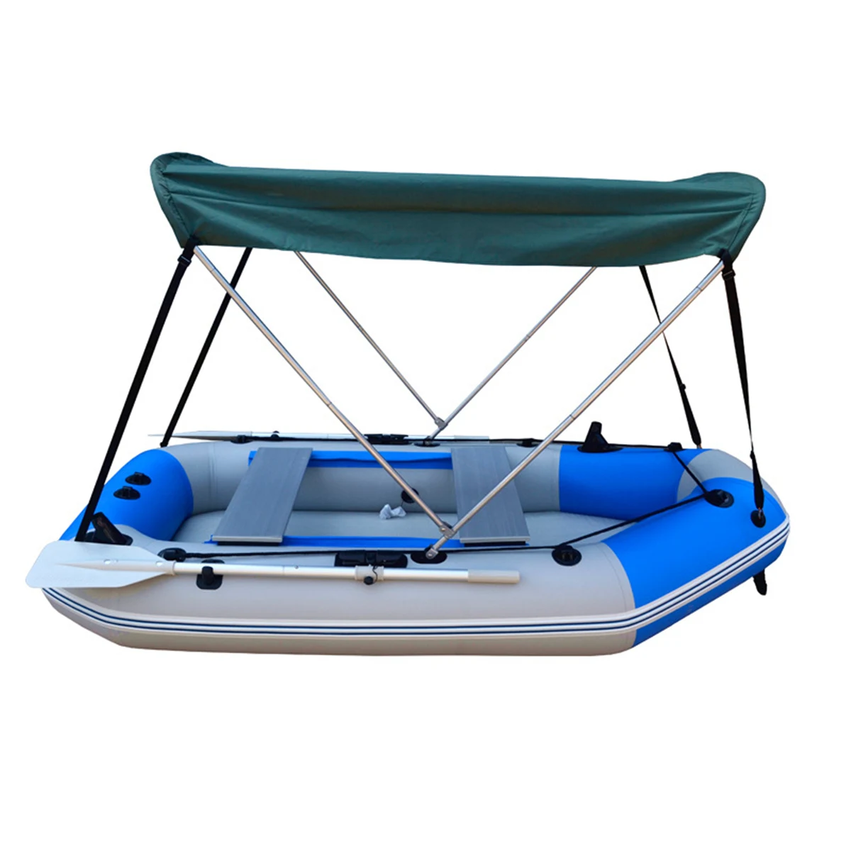 

Outdoor Bow Boat Cover Bimini Boat Sun Shelter Outdoor Shade Roof Top Tent Round Tubes Waterproof Tarps with Hardware