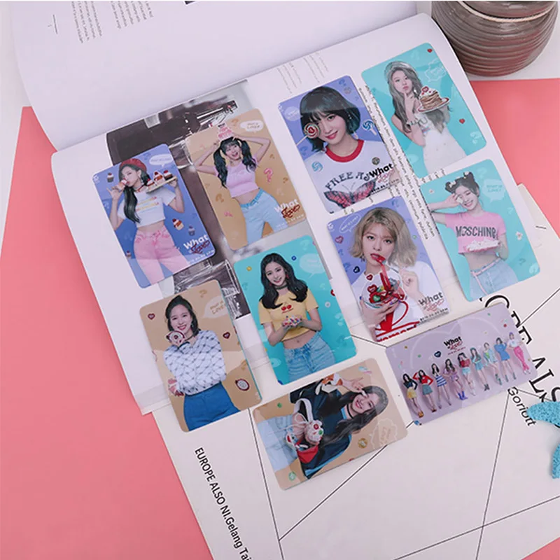 10 шт./партия K POP двойной альбом What Is Love липкие фотокарты Кристальные наклейки для