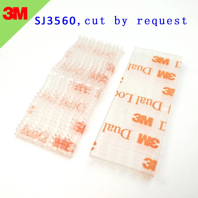 

3M Dual Lock Reclosable Fastener SJ3560 Clear self adhesive acrylic waterproof fastener Type 250 3M tape die cut
