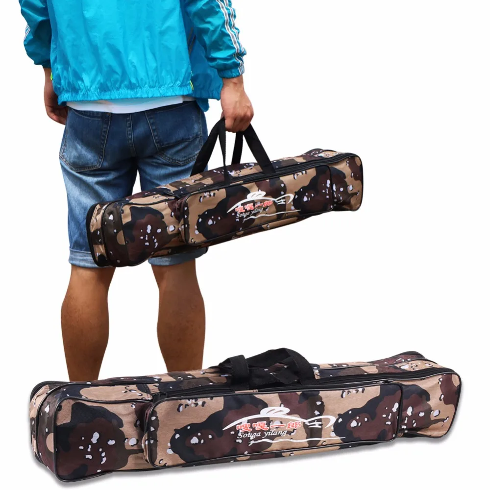 Sougayilang 80/120cm Portable Fishing Rod Bag Fishing Large Capacity