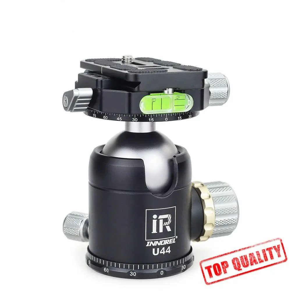 

Aluminum alloy 44mm Double panoramic ball head heavy duty 720 degree tripod head