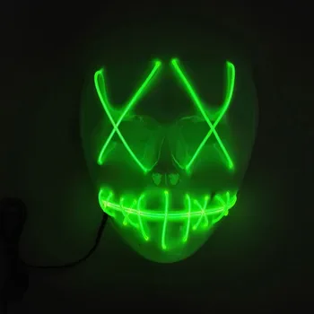 

Halloween Mask LED Light Up Party Masks The Purge Election Year Great Funny Masks Festival Cosplay Costume Supplies Glow In Dark