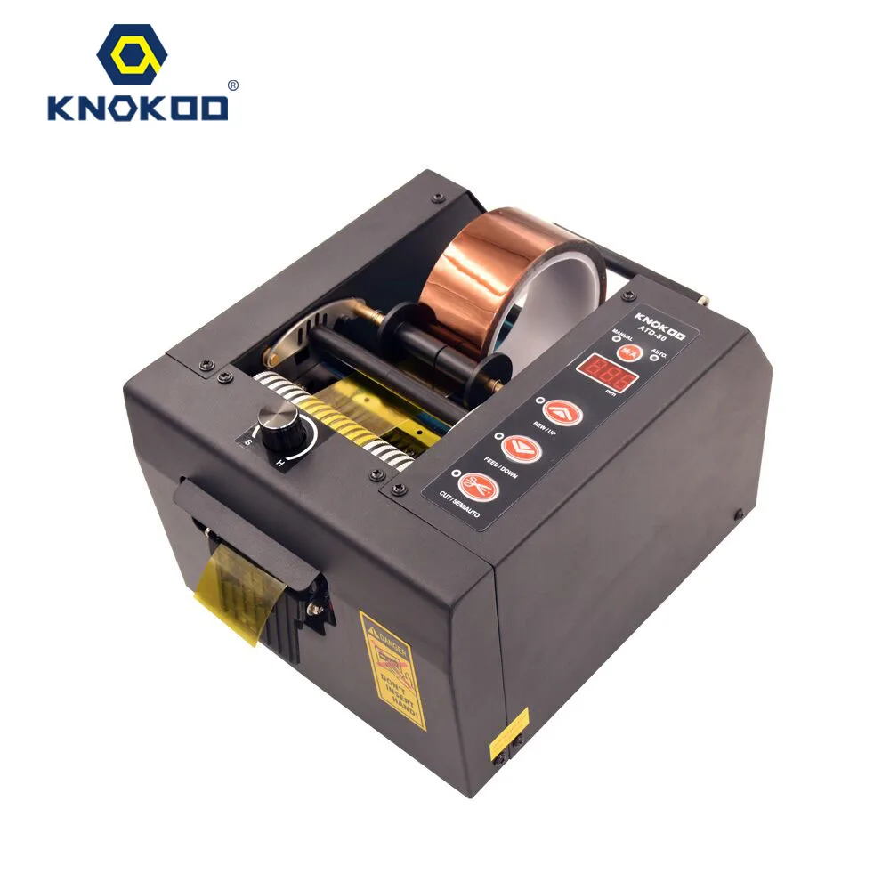 

New KNOKOO Electric tape dispenser ADT-80 Tape,cutterMulti-function heavy duty automatic tape dispenser for 8-80 width tape