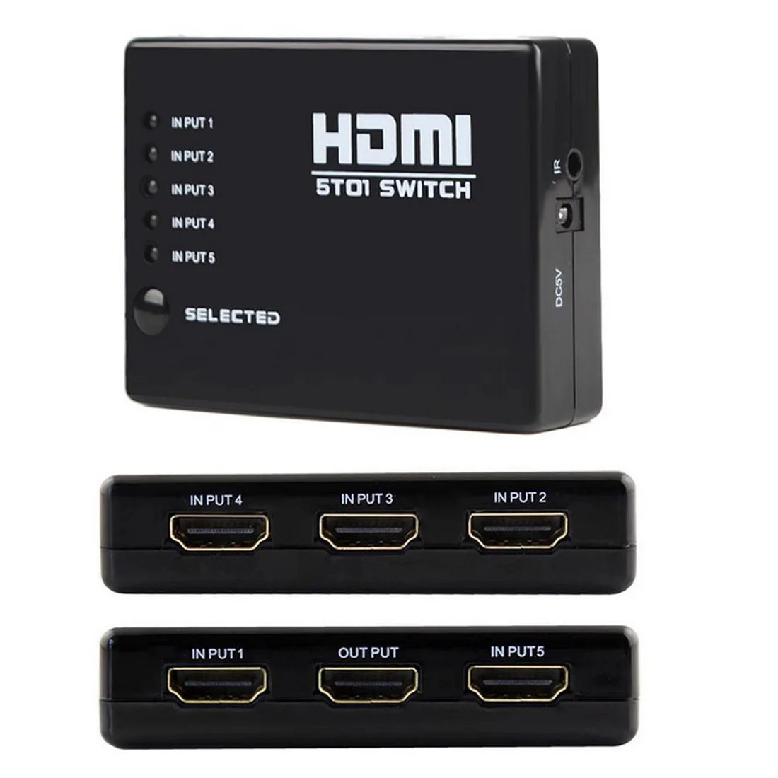 Kebidumei мини-разветвитель hdmi 3 Порты и разъёмы концентратор Box автоматический переключатель с удаленным Управление Выход Переключатель hdmi 3D