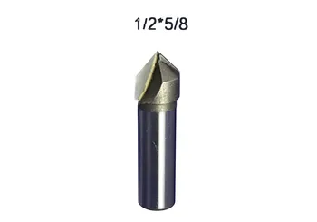 

1Pc Superior Tungsten Carbide 3D Chamfer Bit Carving Tool V Groove Sharpen Mill Router Bit shank 1/2 V-Px1-2x5-8
