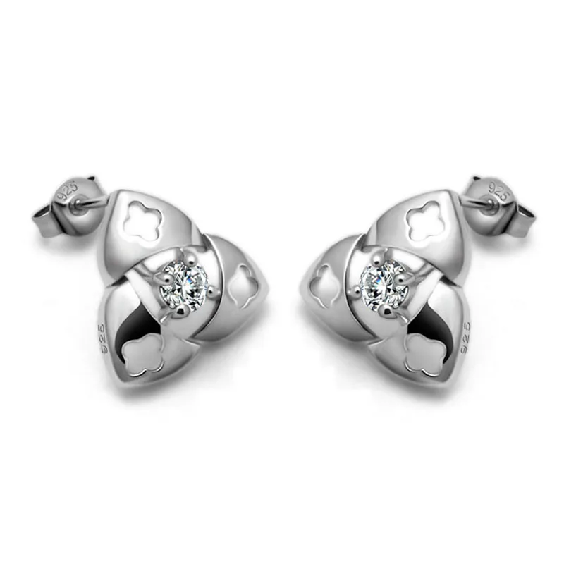 

Earring Fashion Geometry of the triangle 925 Sterling Silver Stud Earrings for Women Silver earrings gift for party best friend