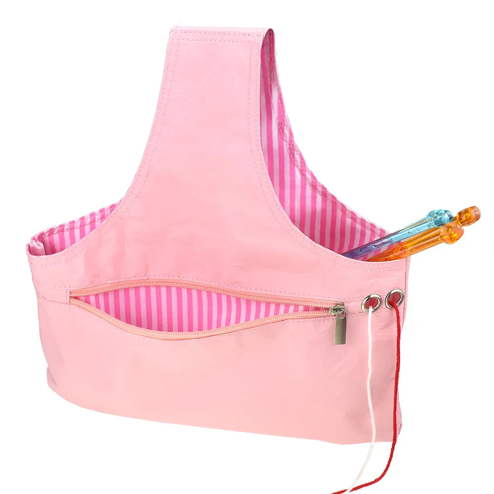 

Knitting Tote Bag Yarn Storage Organizer for Small Projects Storage Bag For Yarn Sewing Tool