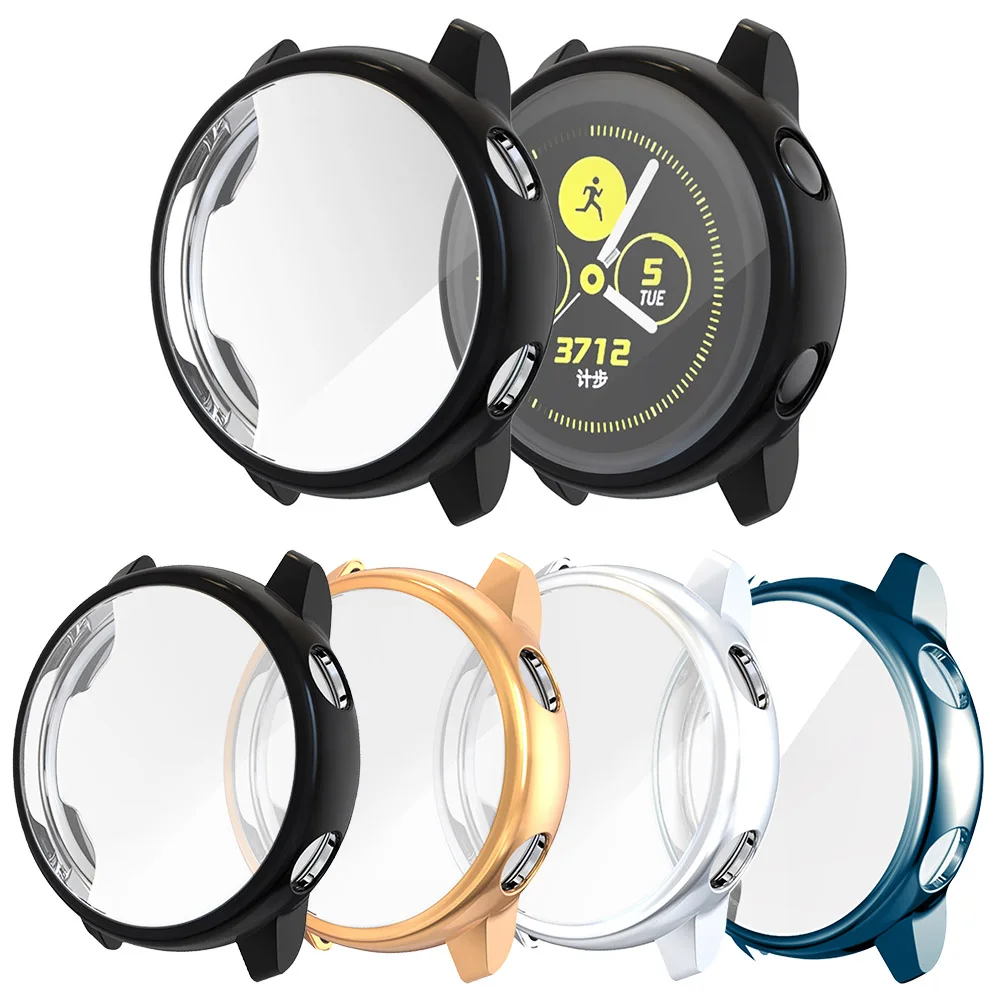 

New Arrival Screen Protector Case for Samsung Galaxy Watch Active/Active 2 Cover 40mm 44mm Light Soft Tpu Bumper Accessories