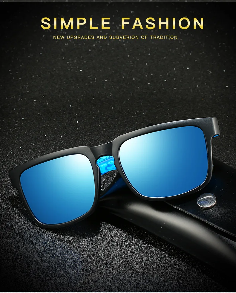 Классические мужские поляризованные солнцезащитные очки, фирменный дизайн, для вождения, солнцезащитные очки для мужчин, модные солнцезащитные очки в стиле ретро, очки с защитой от уф400 лучей