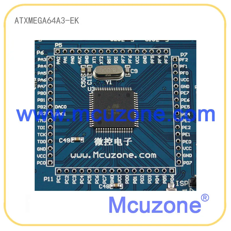 ATxmega64A3 EK 12Bit ADC DAC RS 485 PDI JTAG FT232 ATMEL 64A3 XMEGA64A3 UART|adc 12bit|dac 12bitatmel jtag |