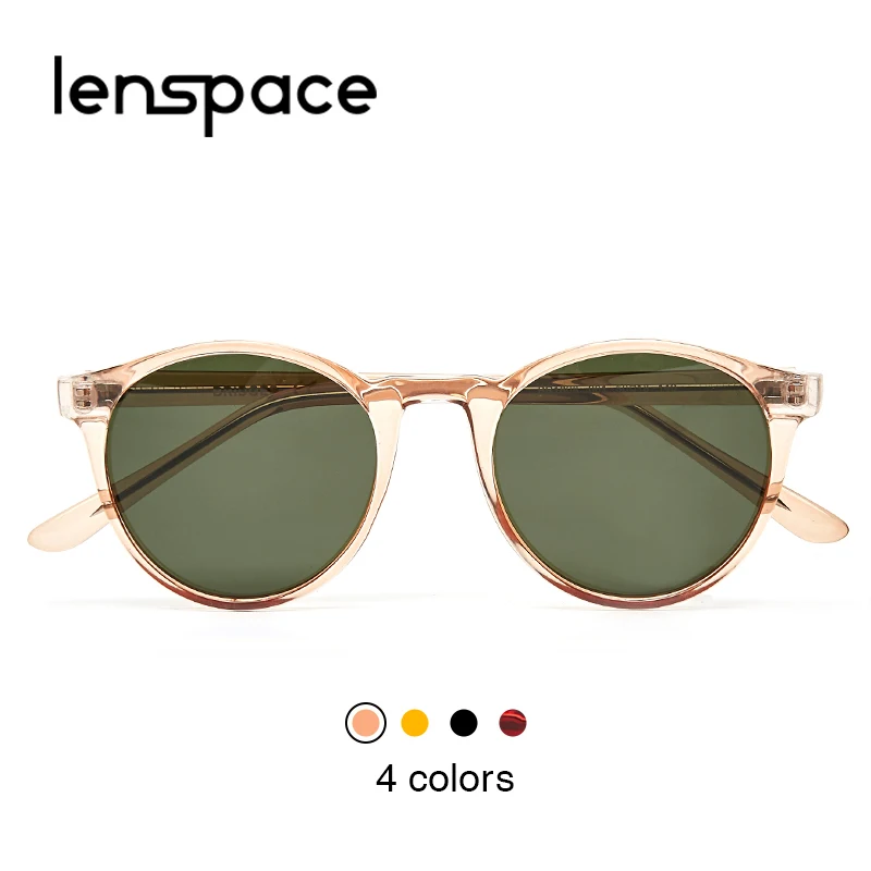 Lenspace Классические поляризованные солнцезащитные очки мужские и женские ретро