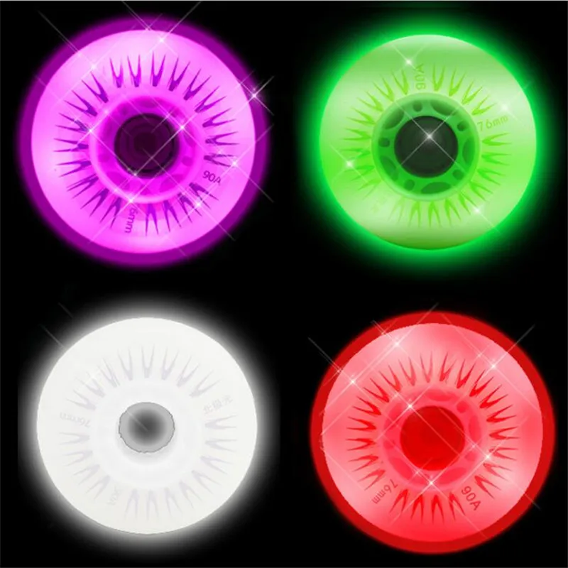4 قطعة/الوحدة قوي التحمل فلاش LED مضمنة عجلات تزلج 68/70/72/76/80 ملليمتر الأسطوانة التزلج عجلات مع المغناطيسي النواة محامل 4 قطعة/الوحدة قوي التحمل فلاش LED مضمنة عجلات تزلج 68/70/72/76/80 ملليمتر الأسطوانة التزلج عجلات مع المغناطيسي النواة محامل