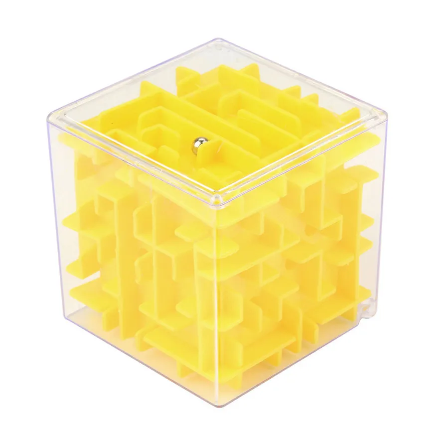 2017 3D Cube Puzzle Maze Toy Hand Game Case Box Fun Brain Game Challenge Fidget Toys