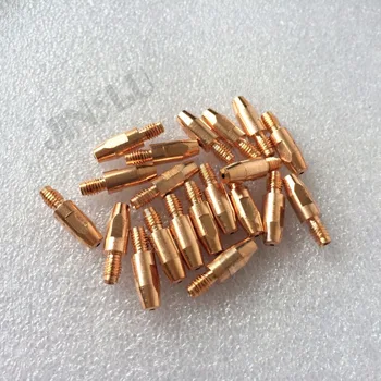 

Free Shipping 100PCS Contact Tip E-Cu M6*28 ( 0.8 1.0 1.2mm ) For 24KD Binzel Type Mig Torch Consumables