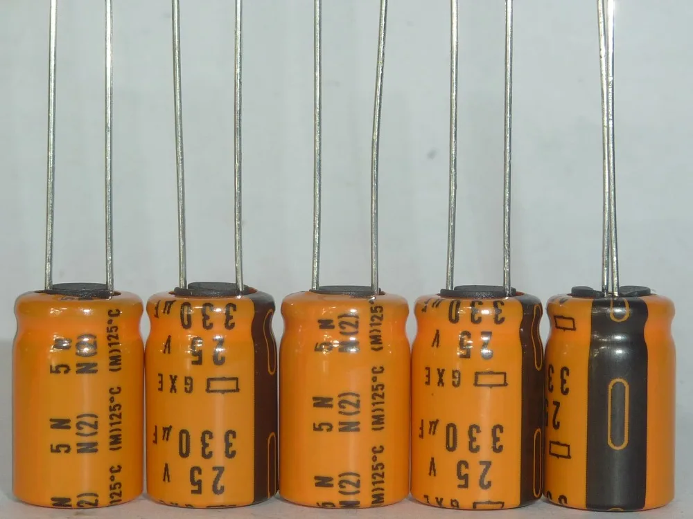 5 шт. 330 мкФ 25 В NCC NIPPON GXE Серии 10x16 мм Низкое Сопротивление Высокая Температура 25V330uF