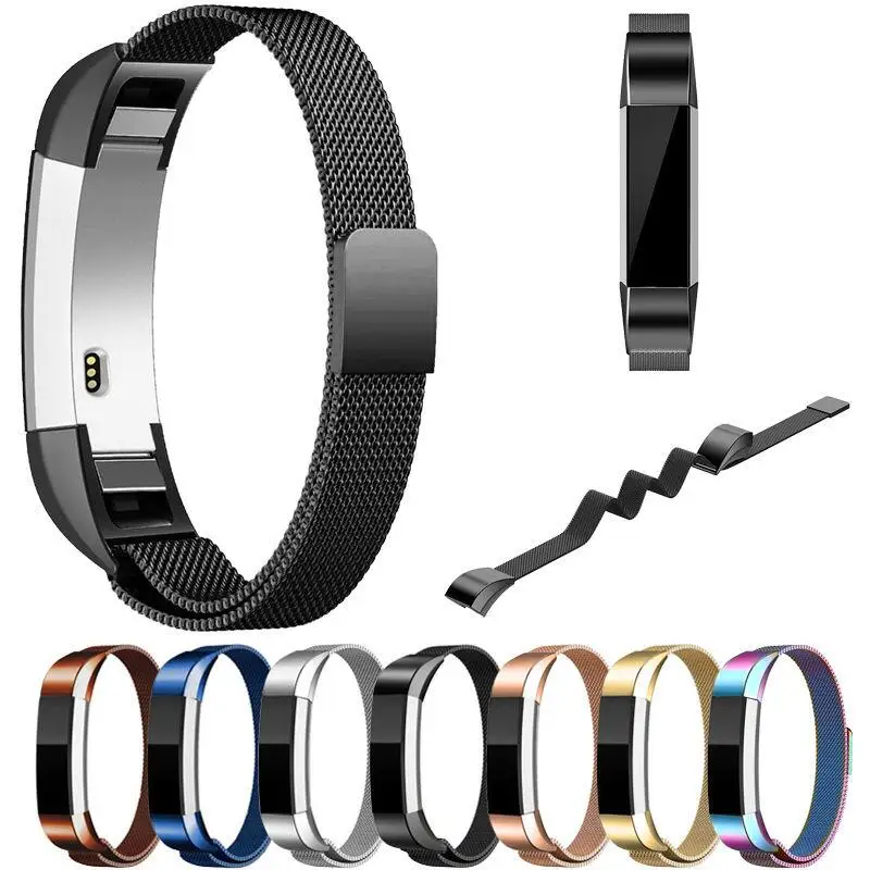 

Oulucci Milanese loop for Fitbit Alta/fitbit Alta HR band Magnetic Lock wristband replacement Band Stainless Steel metal Strap