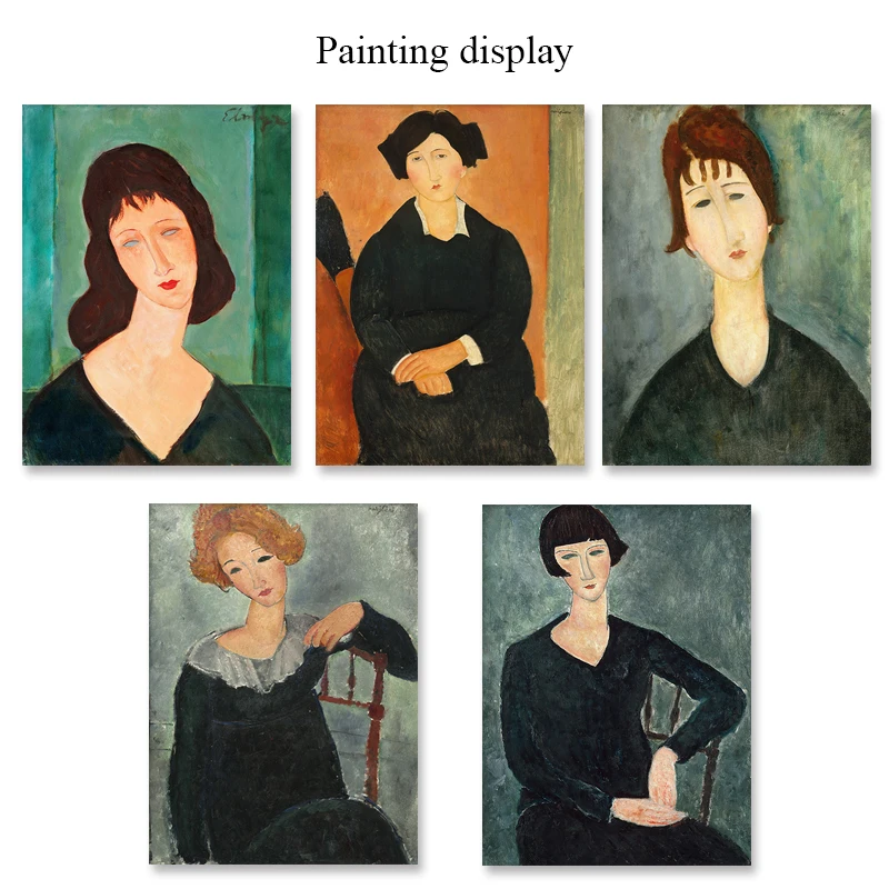 Portrait Wall Art Print Vintage Canvas Poster Painting Picture Abstract Decoration Prints for Living Room Decorative (6)