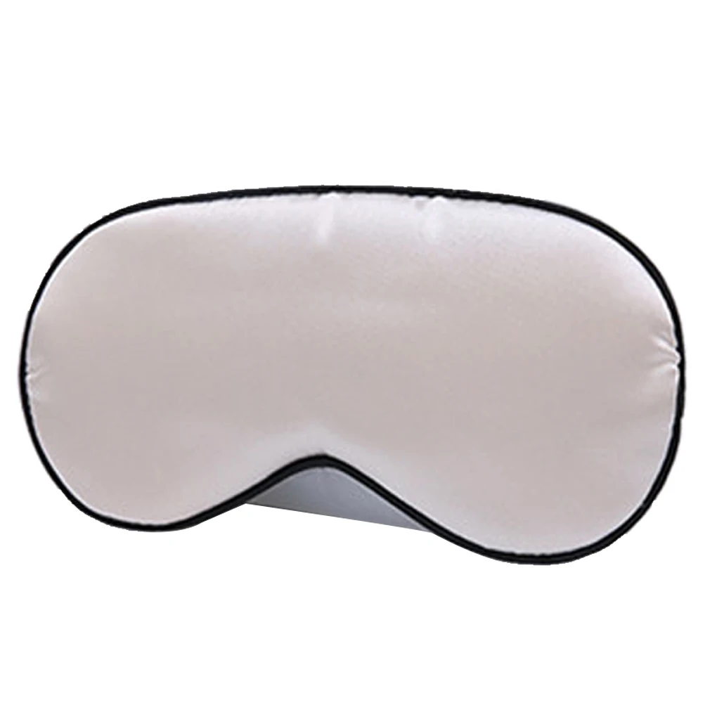

New Portable Emulation Silk Sleep Eye Mask Padded Shade Cover Travel Blinds Night Relax Aid Blindfold Eye Masks