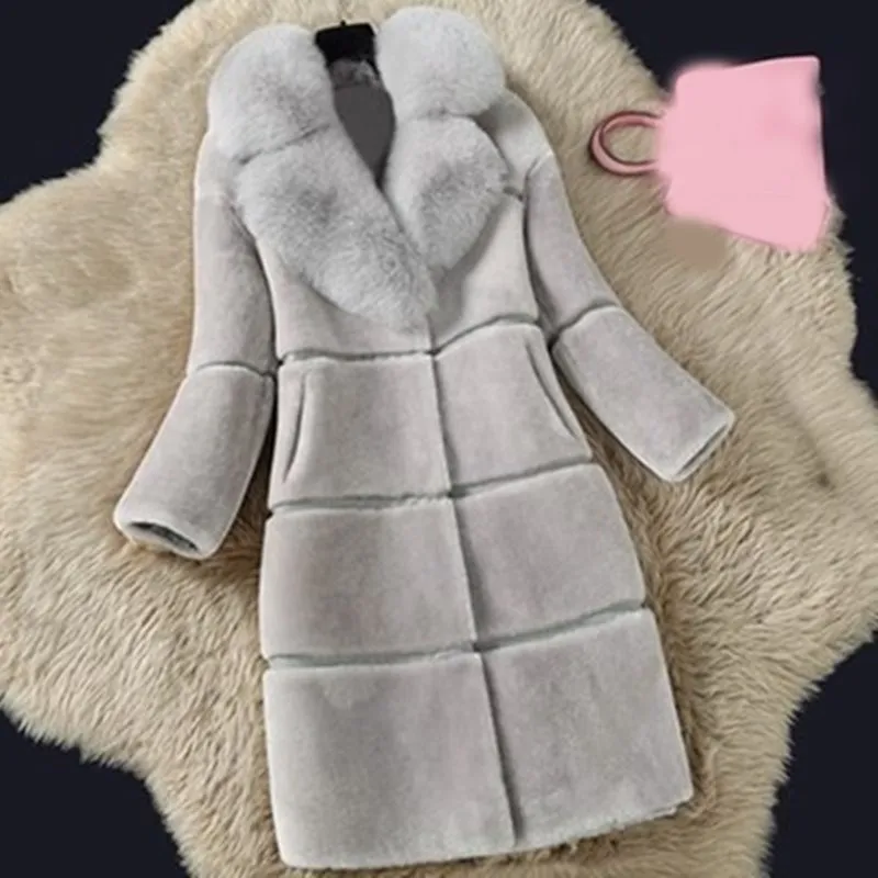 2018 Winter New Women Faux Fox Fur Coat Turn-Down Collar Ladies Long Sleeve Warm Jackets Casual Thicken Faux Mink Fur Coats 2018 Winter New Women Faux Fox Fur Coat Turn-Down Collar Ladies Long Sleeve Warm Jackets Casual Thicken Faux Mink Fur Coats