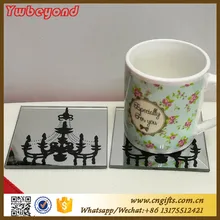 40 шт.(20 компл./лот) лучшие друзья свадебный подарок для гостя элегантный кулон зеркальное стекло Coaster