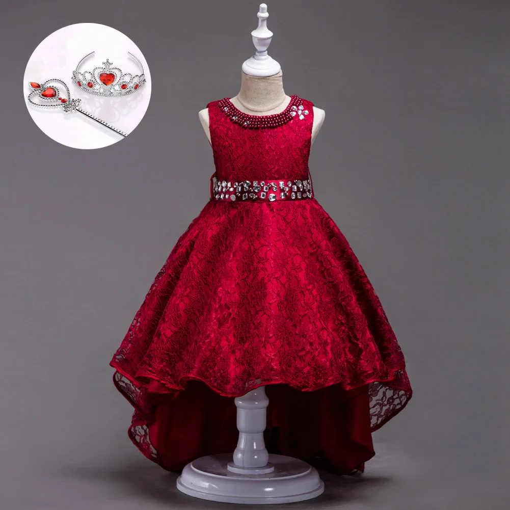 

Boutique Kids Clothing Size 3 To 12 14 Children Gowns Girls New 2018 for Party Glitz Pageant Cute Short Prom Dresses