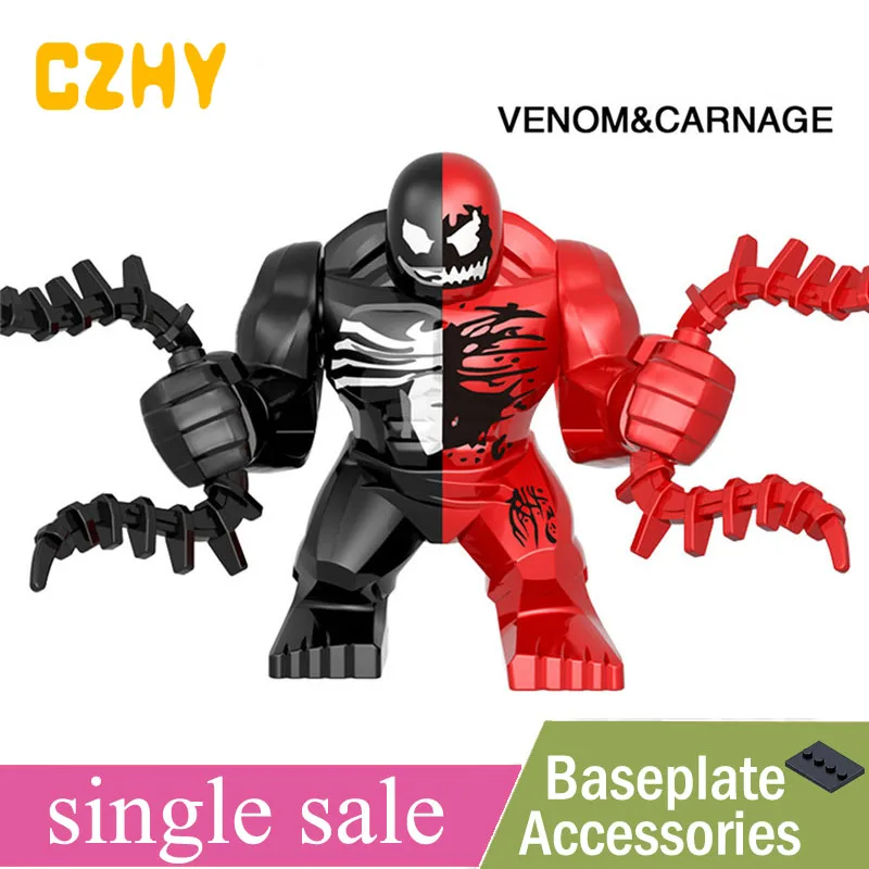 

Single Sale Marvel Super Heroes Building Blocks Venom Carnage Spiderman Deadpool Minifigured legoe EG132