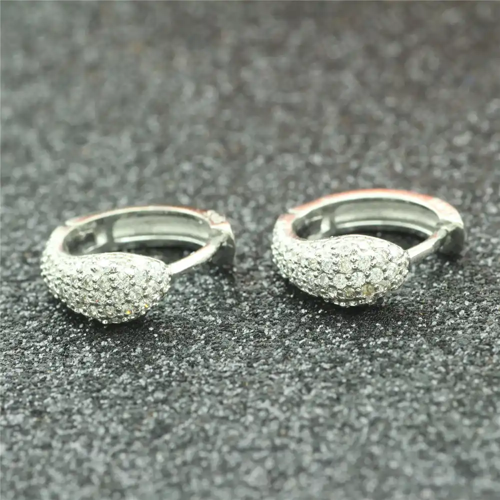 2017 Винтажные Ювелирные изделия, циркониевые серьги из стерлингового серебра 925 пробы, современные красивые серьги-гвоздики, кольцо для ушей, женский шарм, кольцо для ушей eh-131