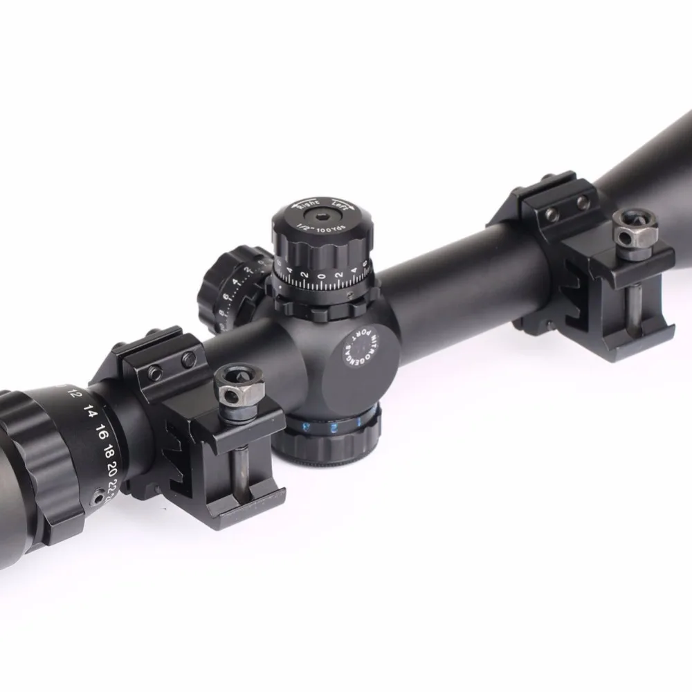 

6-24X50 Red Green Hunting Airsoft For Sights Dot Rear Illuminated And Riflescope Scope Front Optics Sight Rifle