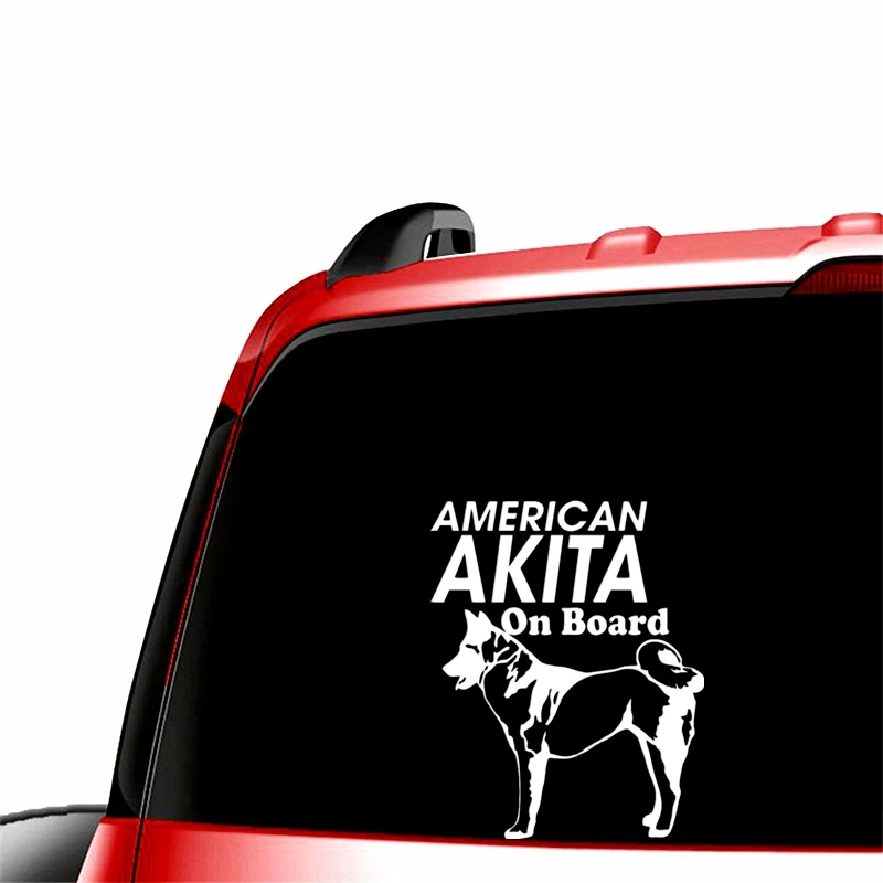 Three Ratels TZ 639 на см 1 5шт AMERICAN AKITA On Board собака Американская Акита в машине стикеры