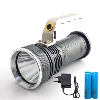 

Powerful XPE T6 LED Flashlight Rechargeable Waterproof Searchlight For Hiking Camping Lantern Lights 18650 Battery Torch Lamp