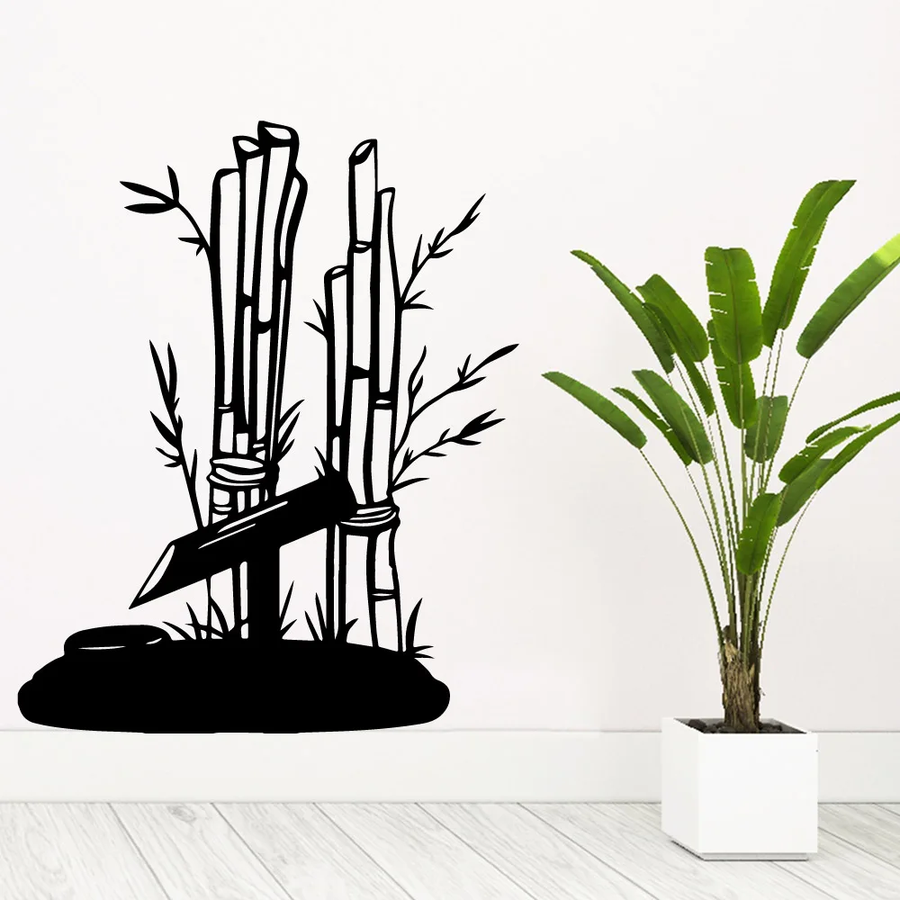

Fashion bamboo Home Decor Modern Acrylic Decoration Removable Wall Sticker Diy Home Decoration Accessories naklejki