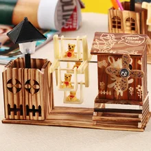 1PC Colorful Windmill Bear font b Music b font font b Box b font Home Decoration