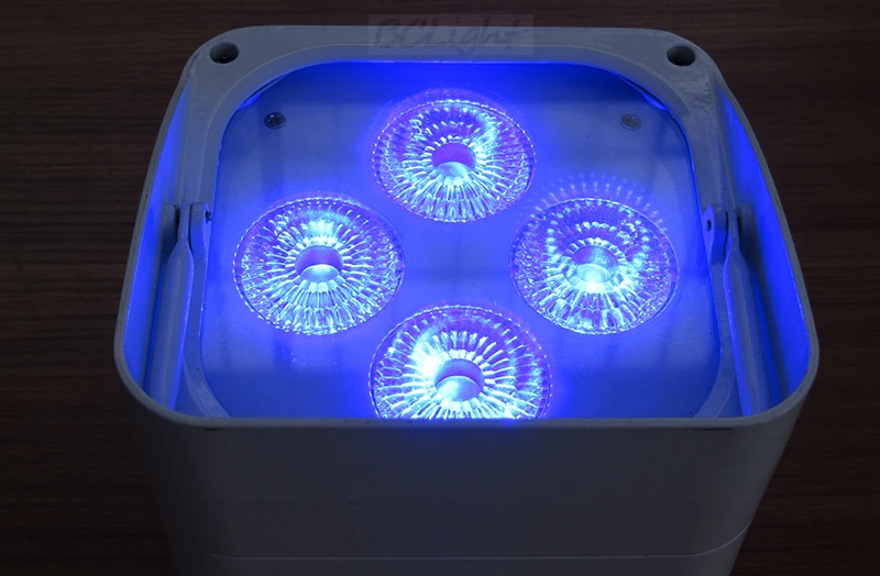 DHL Бесплатная доставка 8xlot беспроводной аккумулятор LED PAR света 4x18 Вт RGBWA uv led